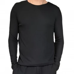 Muse Threads Big Humans Onyx Waffle Men's Long Sleeve Lounge Crew