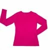 Muse Threads Festive Pink Women's Long Sleeve Lounge V-Neck Big Humans 1 Muse Threads Festive Pink Women's Long Sleeve Lounge V-Neck Big Humans