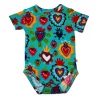 Muse Threads Little Humans Milagro Hearts Short Sleeve Bodysuit