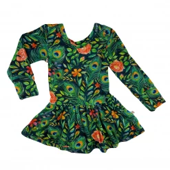 Muse Threads Peacock Floral Leotard Dress Little Humans