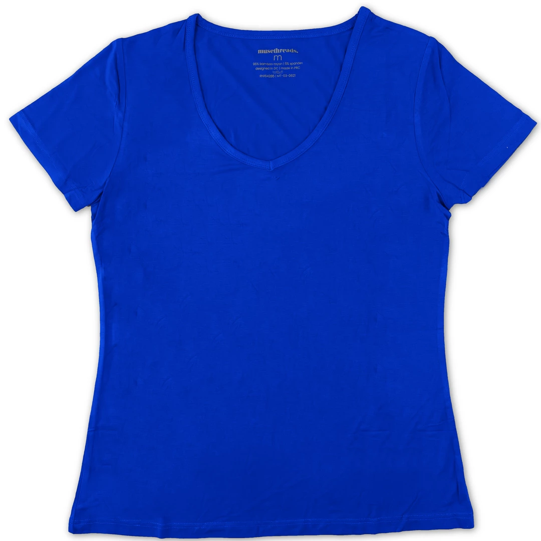 Muse Threads Sapphire Women's Lounge V-Neck 3 Muse Threads Sapphire Women's Lounge V-Neck